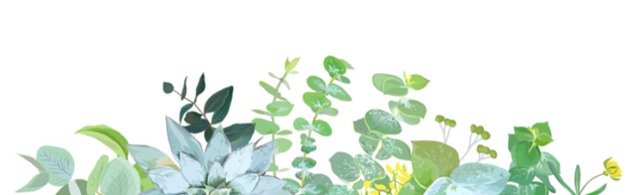 illustrated greenery