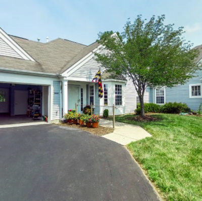 senior living villa with garage