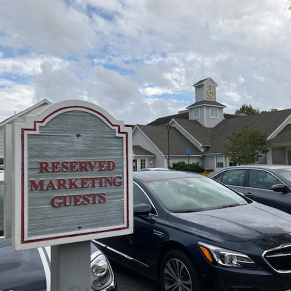 Reserved parking signage