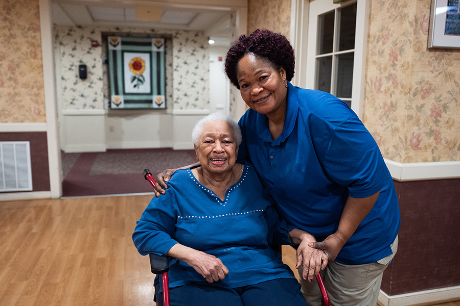 resident and staff